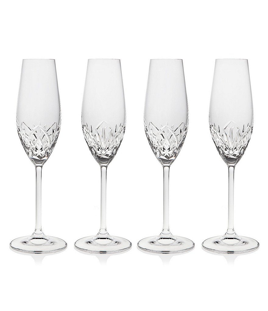 Godinger Reserve Crystal Flutes, Set of 4