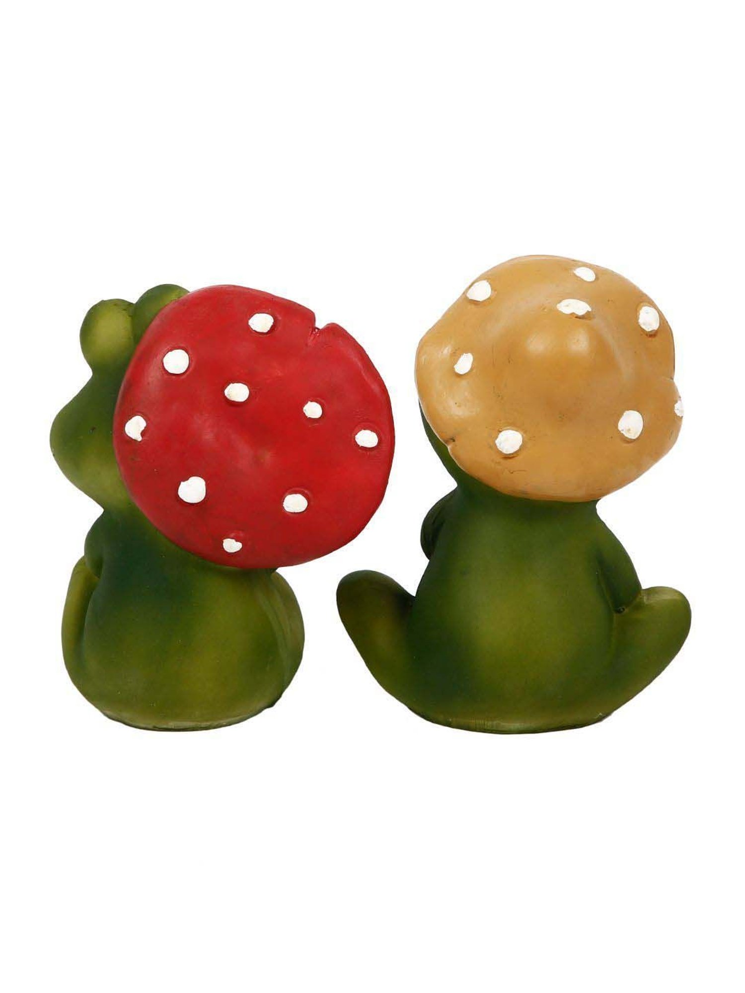 Tayhaa Multicolor Polyresin Frog Showpiece - Set of 2