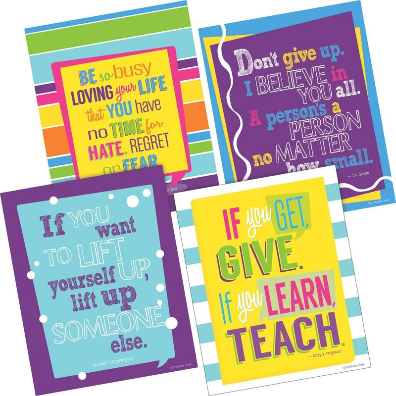 Set of 8 I Believe In You Motivational Art Prints - Barker Creek