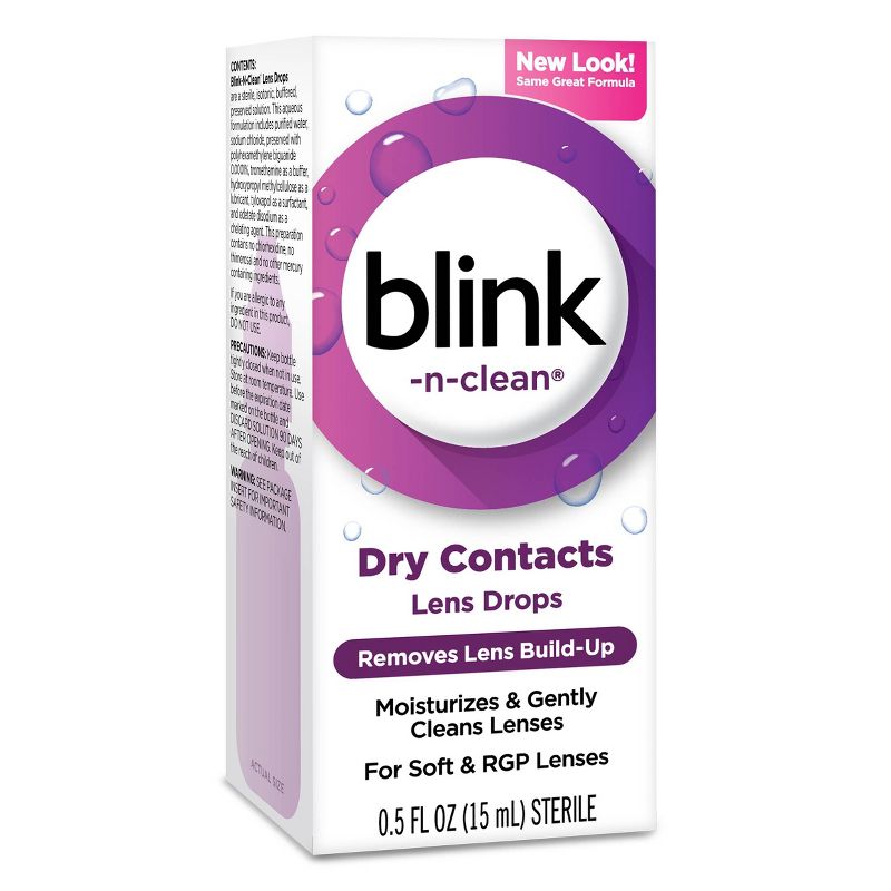 Blink N Clean Daily Use Lens Drops - 0.5oz