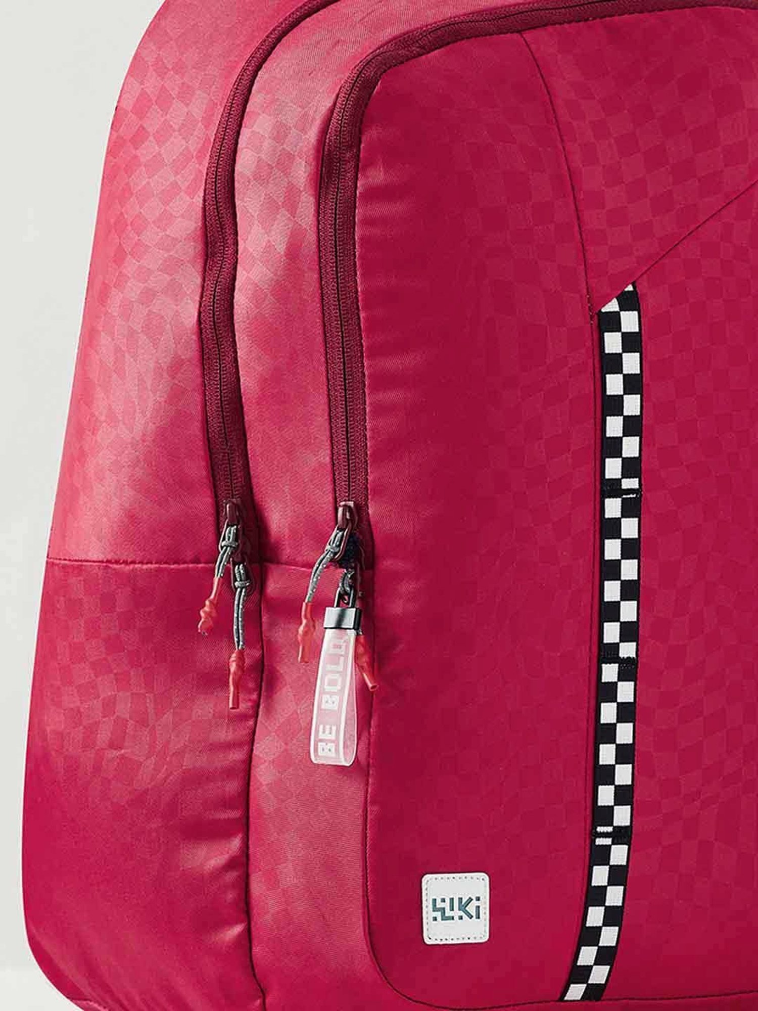 Wiki Back to School 1 Red Polyester Printed Backpack - 30 Ltrs