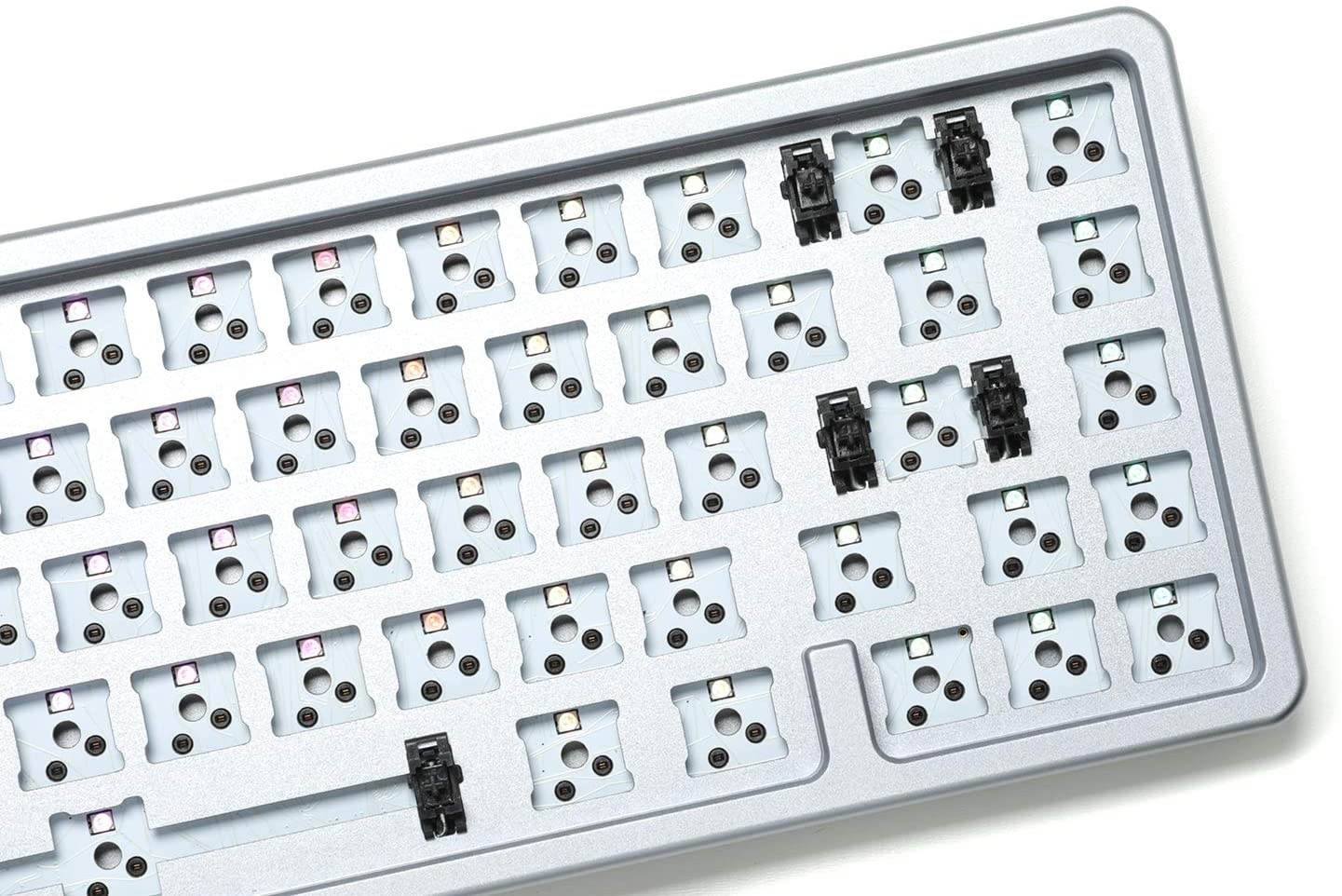 Drop ALT High-Profile Mechanical Keyboard &mdash; 65% (67 Key) Gaming Keyboard, Hot-Swap Switches, Programmable Macros, RGB LED Backlighting, USB-C, Doubleshot PBT, Aluminum Frame (Barebones, Gray)