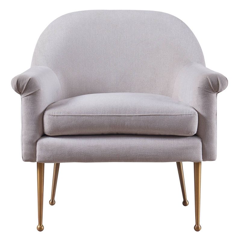 Sonoma Armchair with Metal Stainless Leg Wheat - Versanora