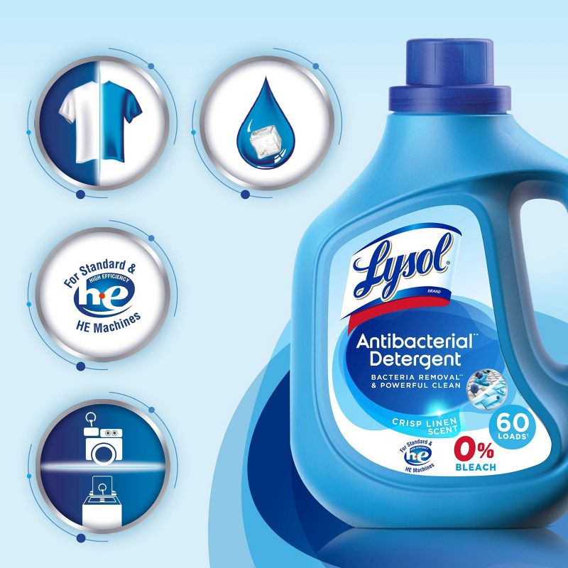 Lysol Laundry Detergent - Crisp Linen - 92 fl oz
