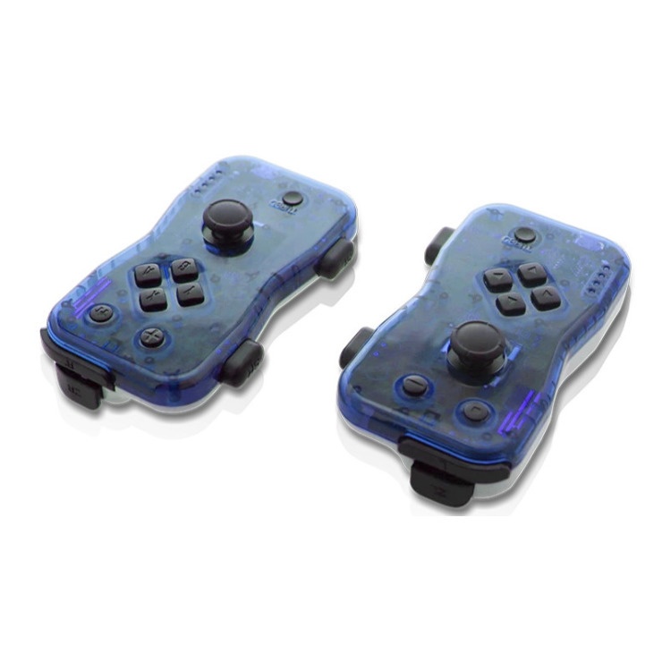 Nyko Dualies Pair of Motion Controllers with Included USB Type-C Charging Cable, Joy-Con Alternative for Nintendo Switch Blue/White