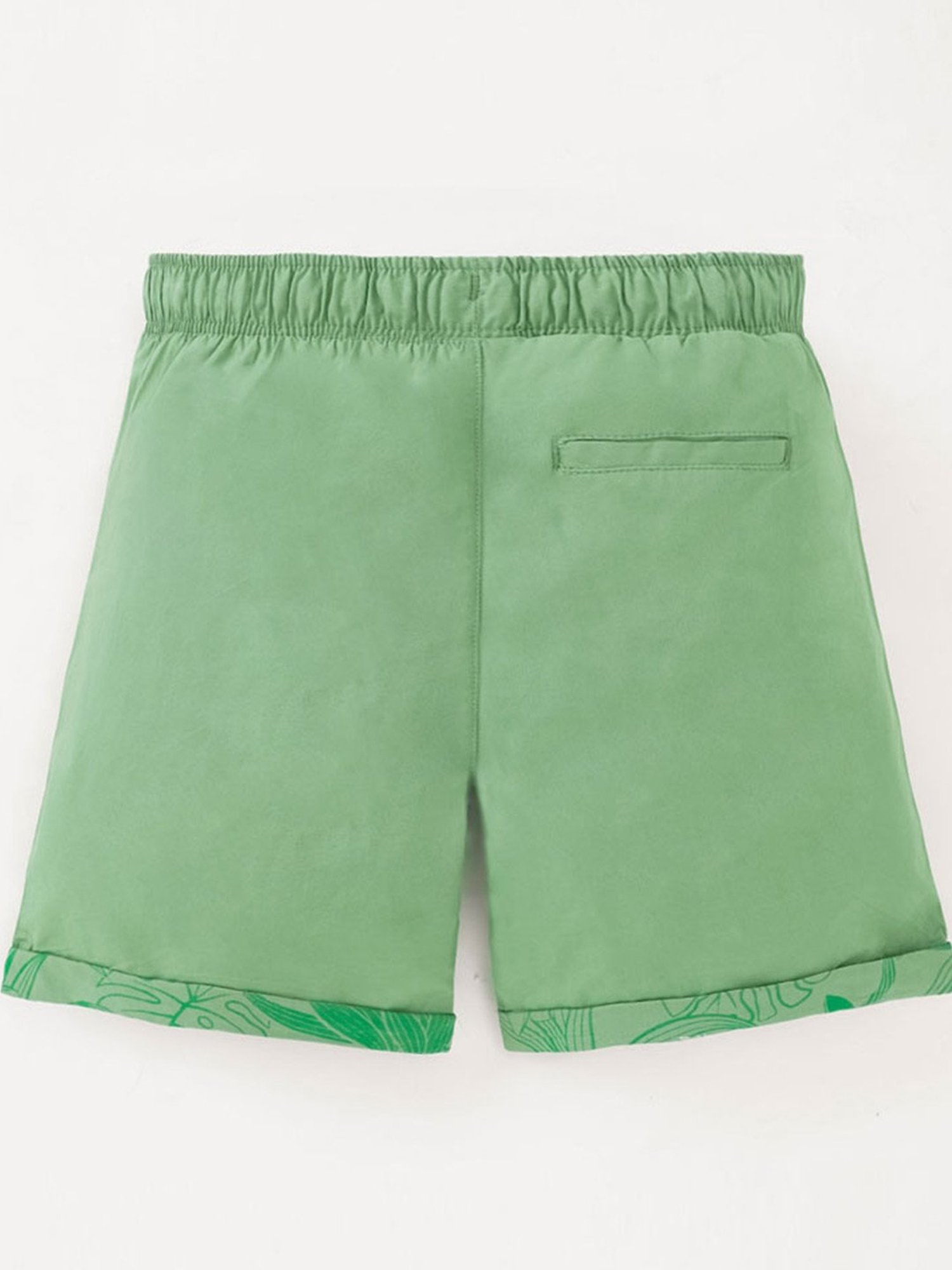 Ed-a-Mamma Kids Green Regular Fit Shorts