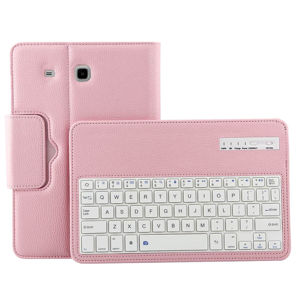 HaiBlue Bluetooth 3.0 Keyboard for Samsung Galaxy Tab E 9.6 Inch Tablet SM-T560/SM-T561 PU Leather Case Cover