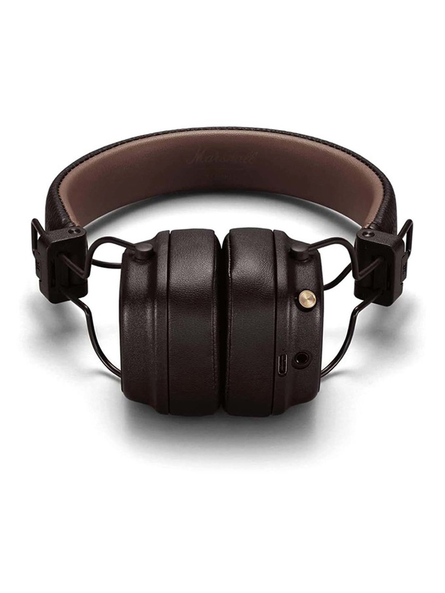 Major IV On Ear Wireless Bluetooth Headphone with Microphone (Brown, True Wireless)