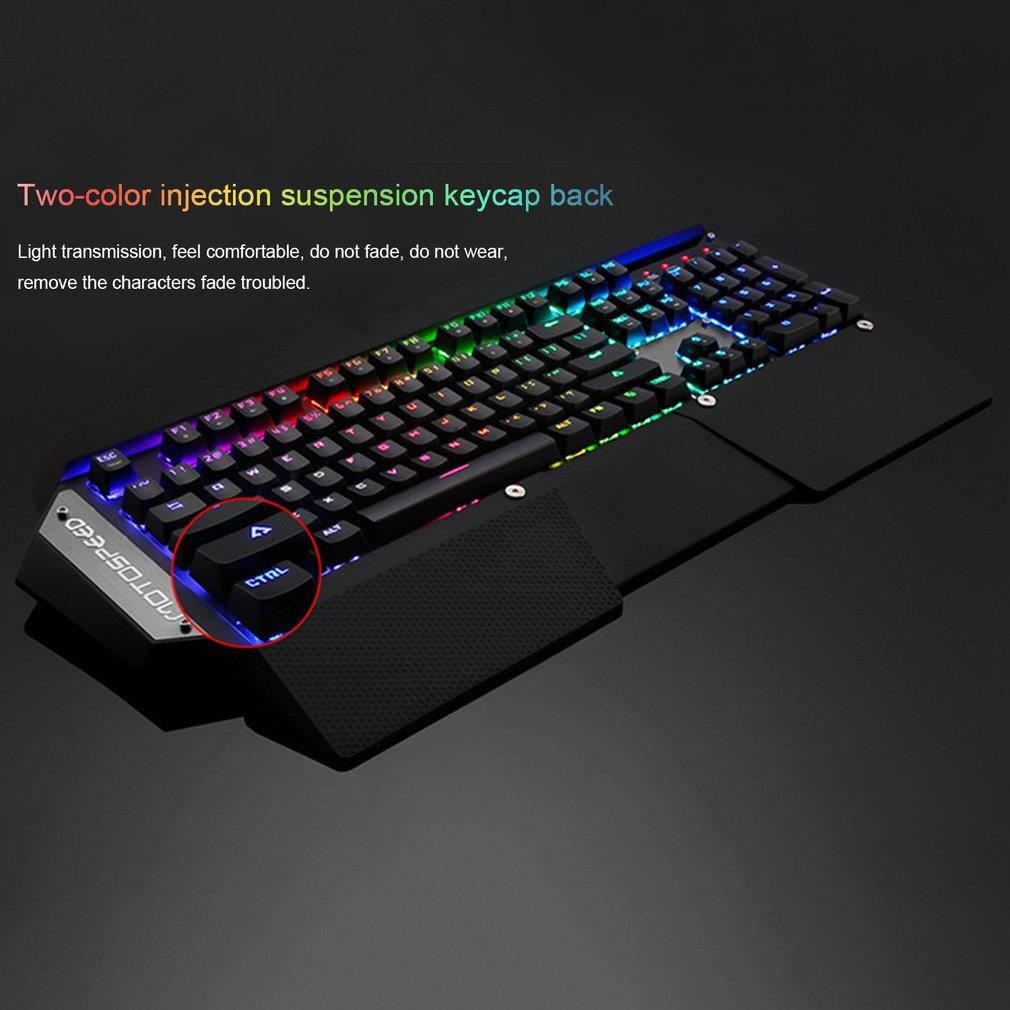 MOTOSPEED CK88 RGB Backlit Mechanical Keyboard For PC Laptop Desktop Notebook