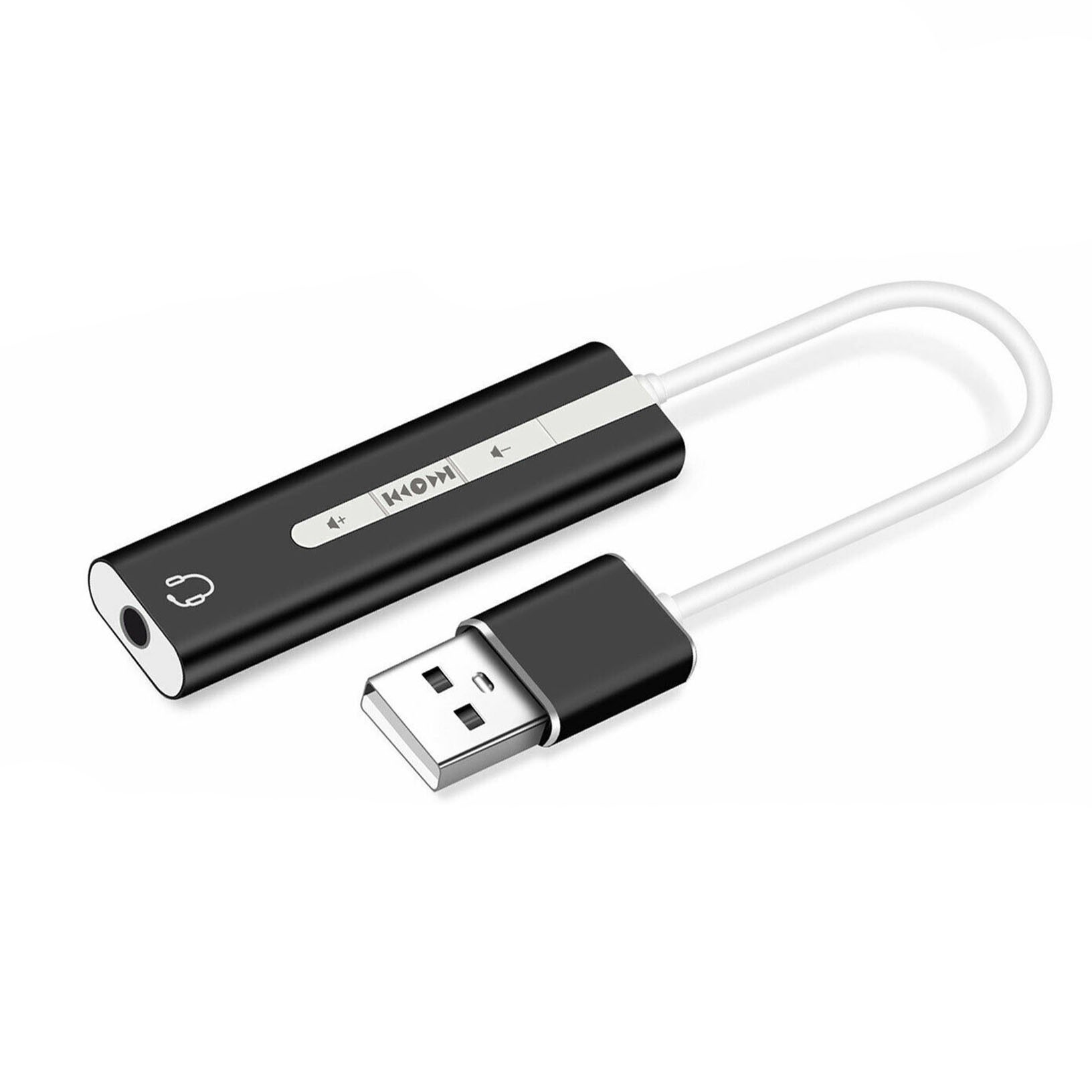 USB to 3.5mm Jack Headphone Stereo External Audio Sound Card Adapter Converter