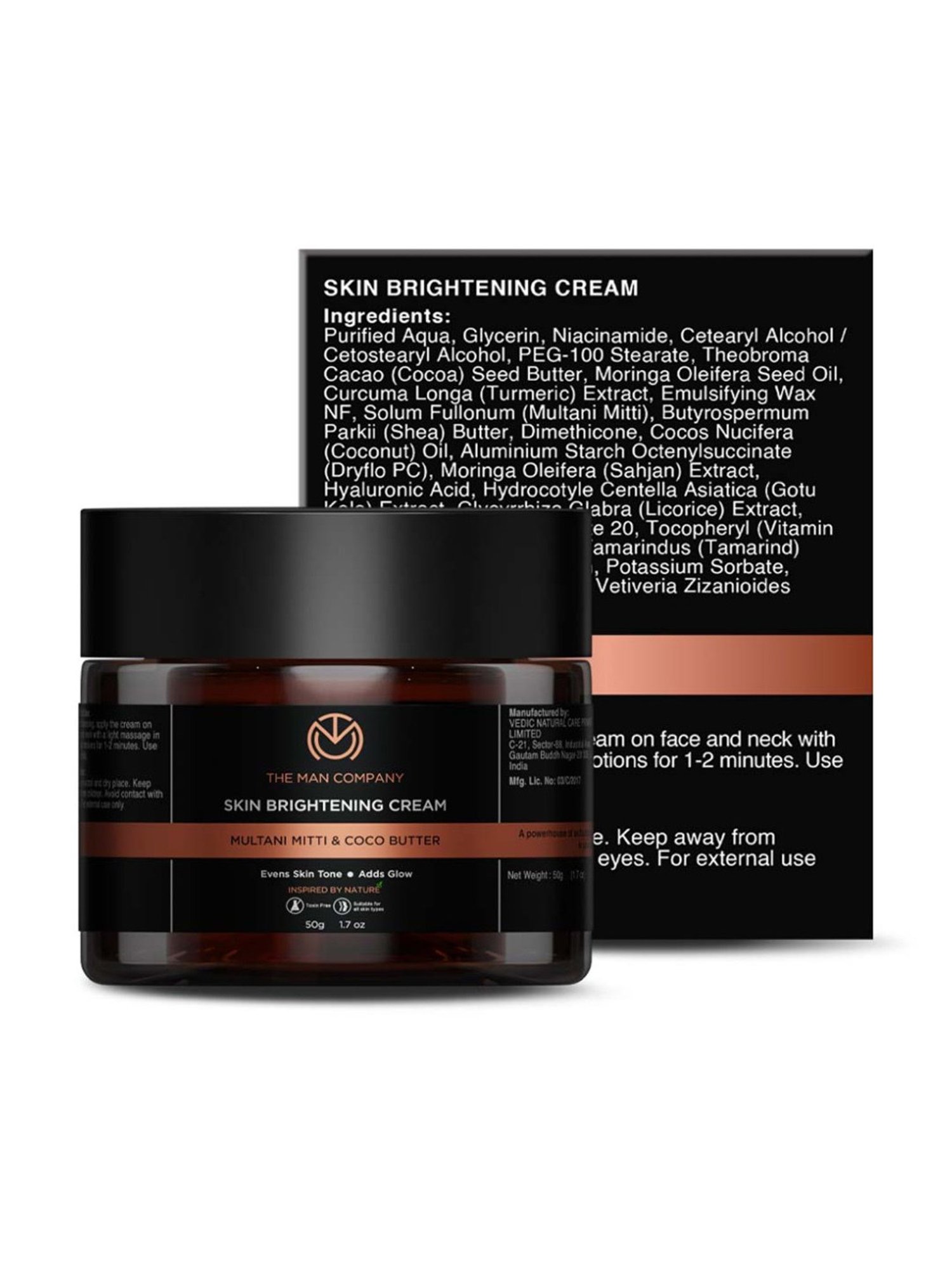 The Man Company Skin Brightening Cream - 50 gm