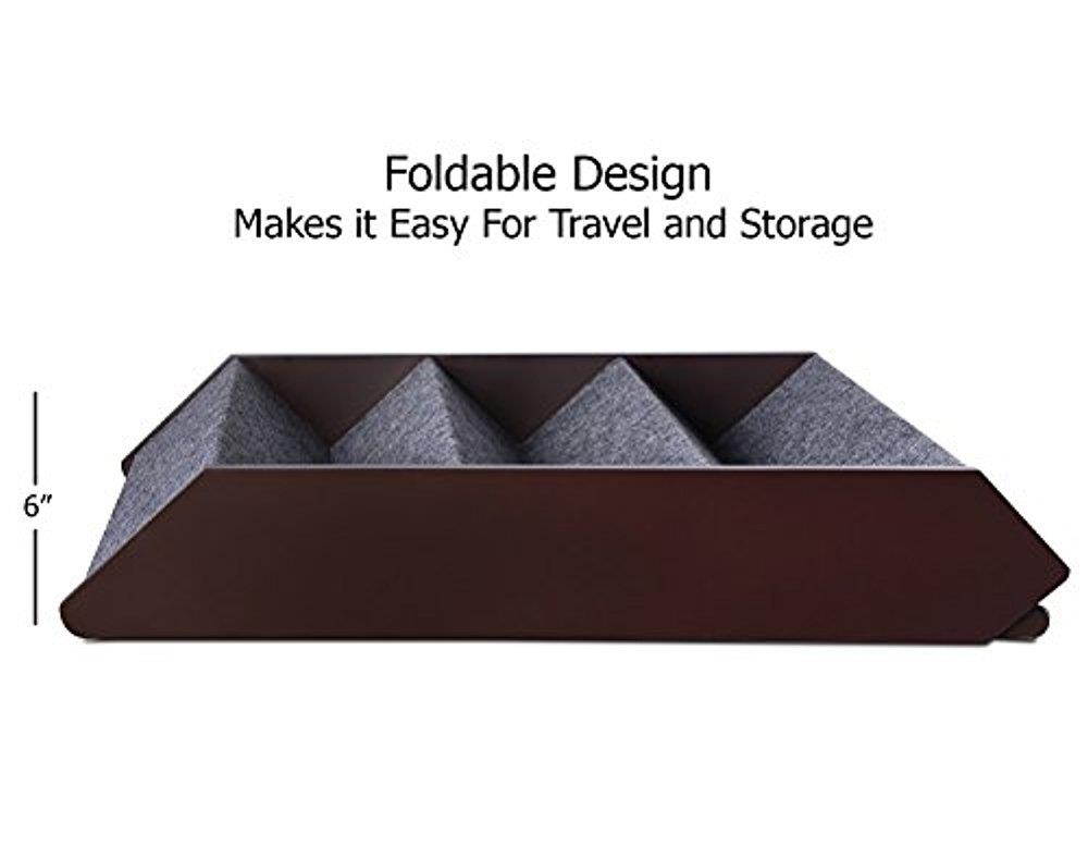 Arf Pets Wood Dog stairs, 5 levels Height Adjustment Pet Steps, Foldable