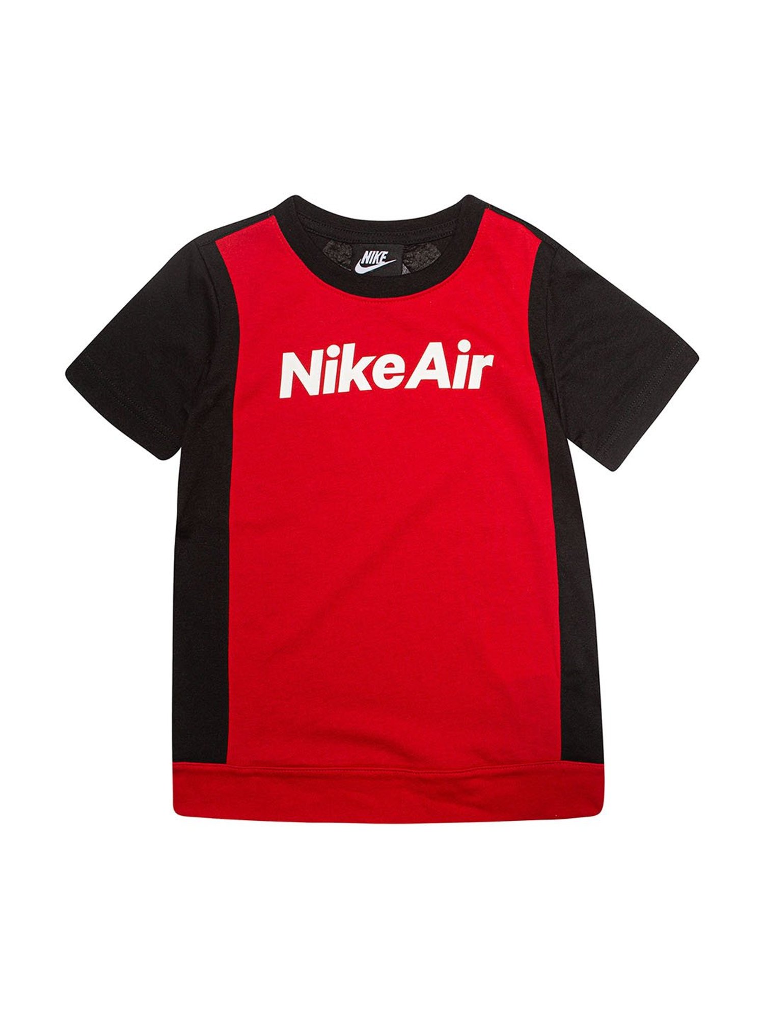 Nike Kids Red & Black Printed T-Shirt
