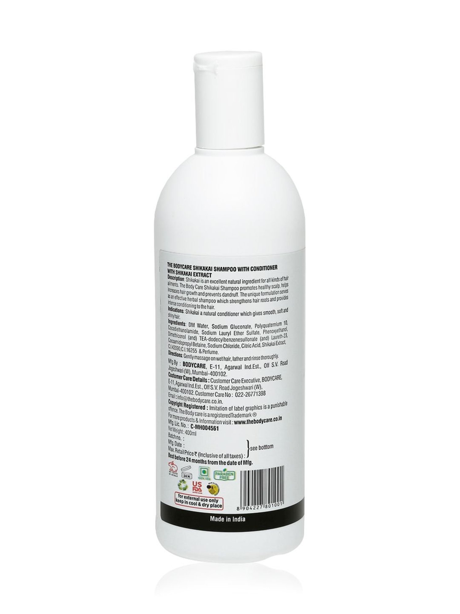 The Body Care Shikakai Shampoo with Conditioner - 400 ml
