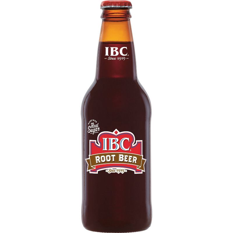 IBC Root Beer Soda Made with Sugar - 4pk/12 fl oz Glass bottles