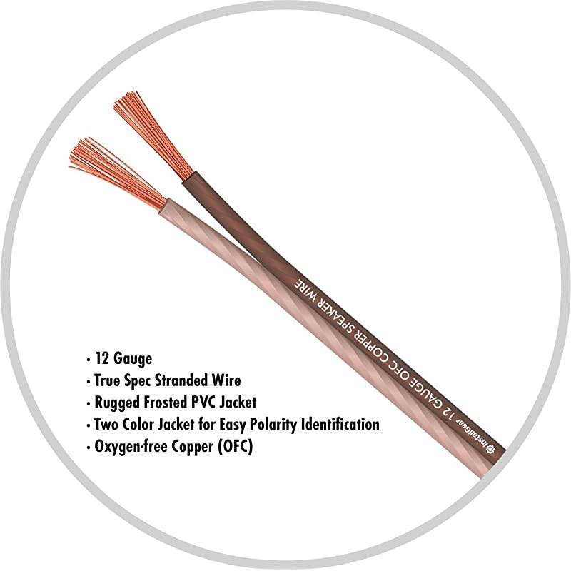 12 Gauge Speaker Wire 999 OxygenFree Copper True Spec and Soft Touch Cable 100feet