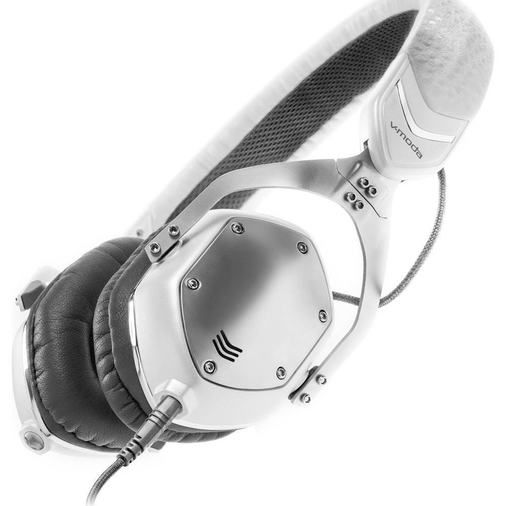 V-MODA XS On-Ear Folding Design Noise-Isolating Metal Headphone (White Silver) (XS-U-WSILVER)