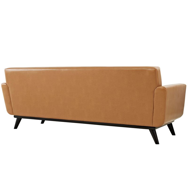 Engage Bonded Leather Sofa Tan - Modway