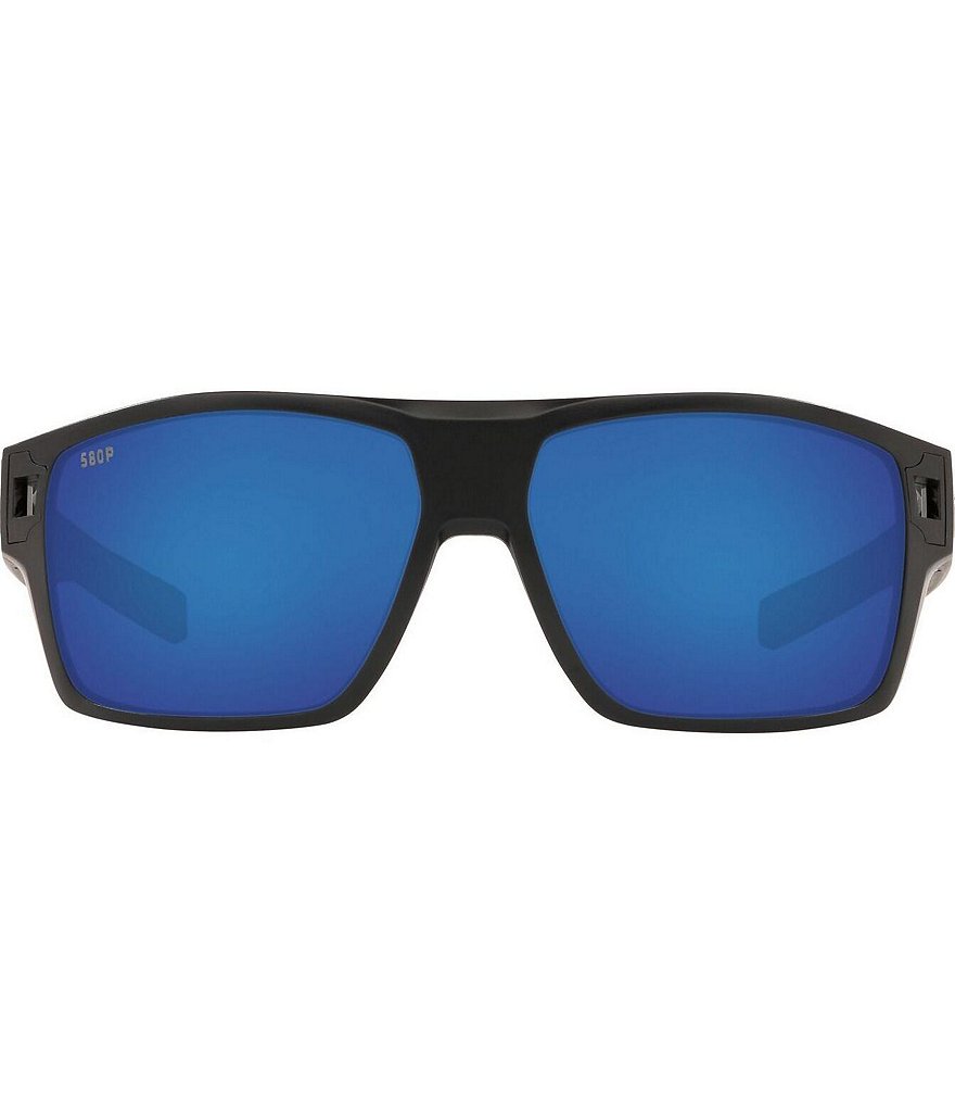 Costa Men's Diego Polarized 61mm Wrap Sunglasses