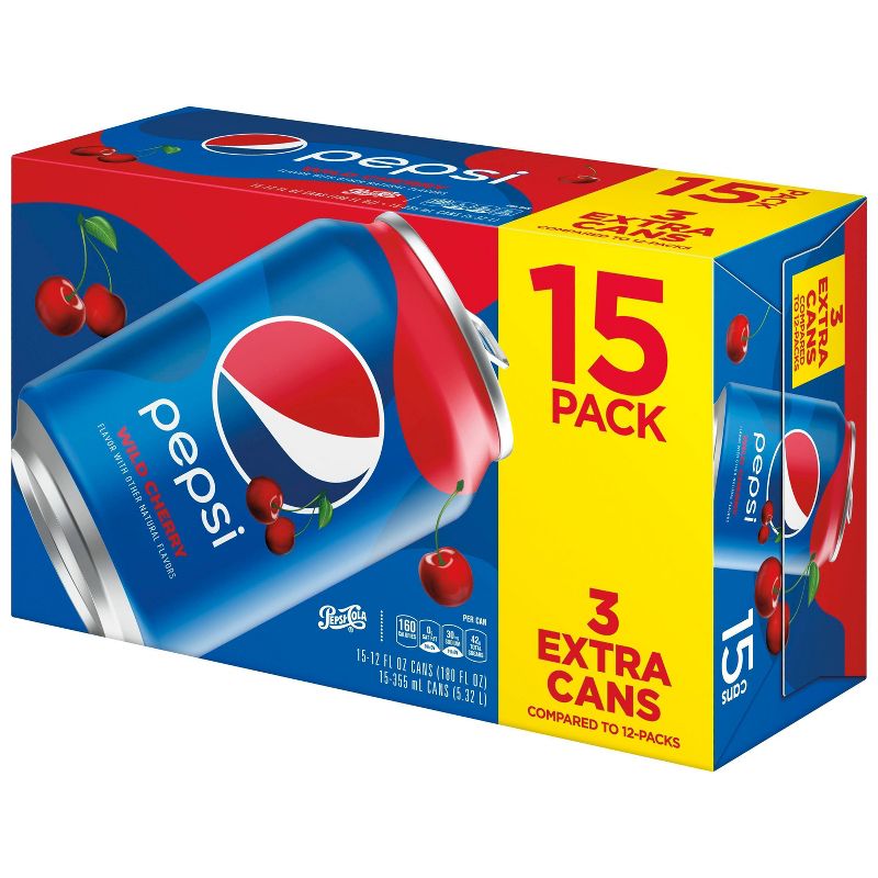 Pepsi Wild Cherry - 15pk/12 fl oz Cans