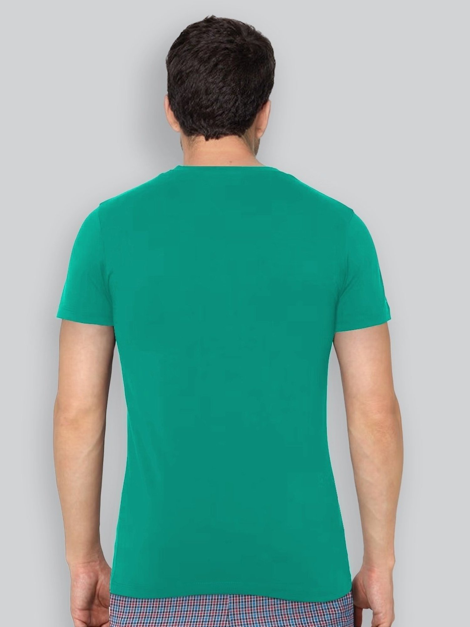 Lux Nitro Purple & Sea Green Regular Fit T-Shirt Pack of - 2