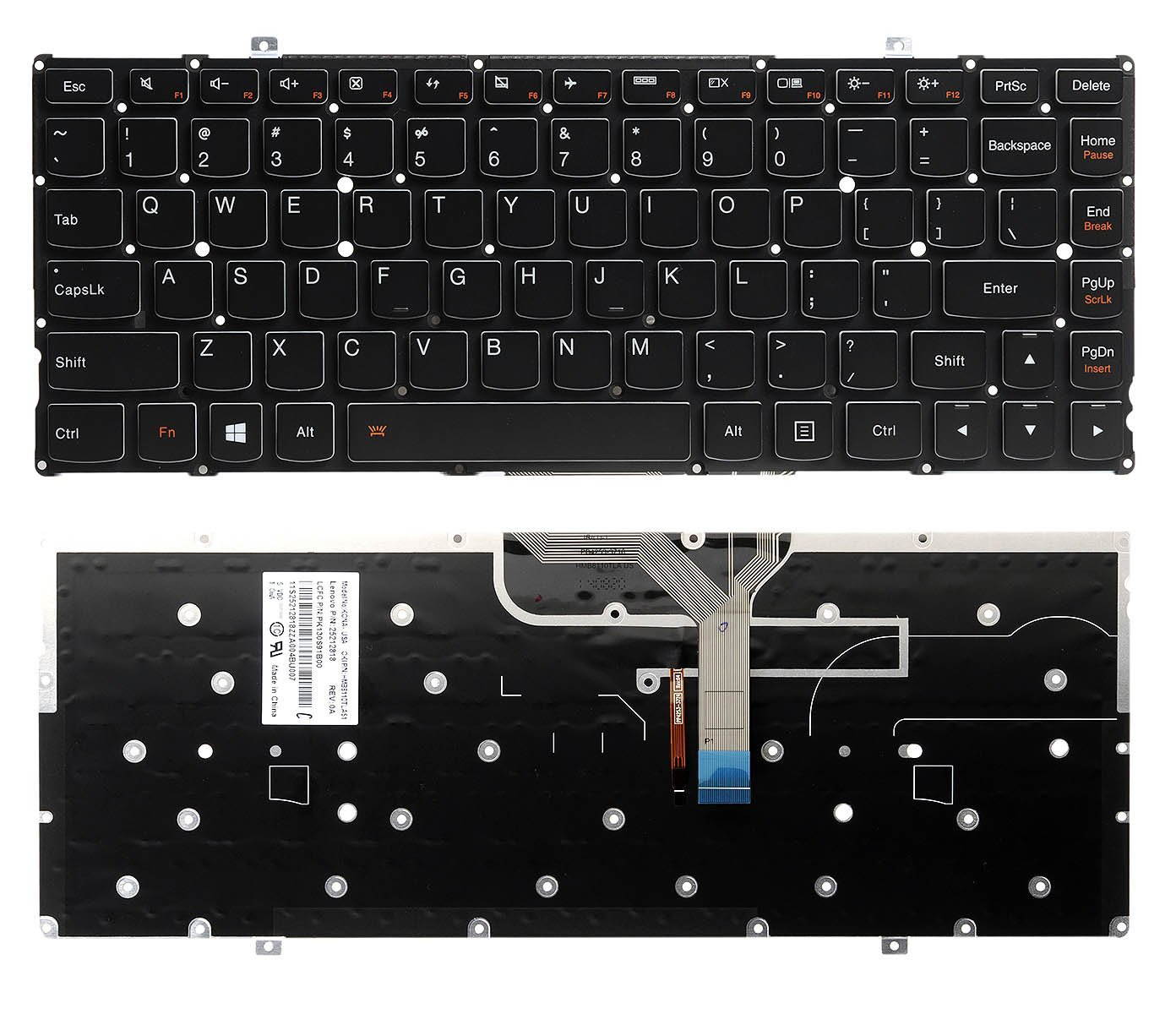 New Laptop Backlit Keyboard for HP Spectre x360 13-w 13-w000 13-w013dx 13-w014dx NSK-XB2BQ us Layout Brown Color