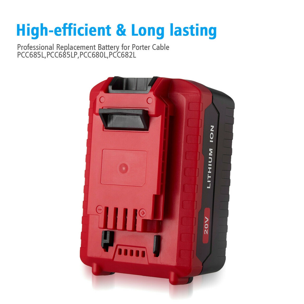 For PORTER CABLE 20 Volt MAX 6.0Ah Lithium-Ion Battery PCC680L PCC685L + Charger