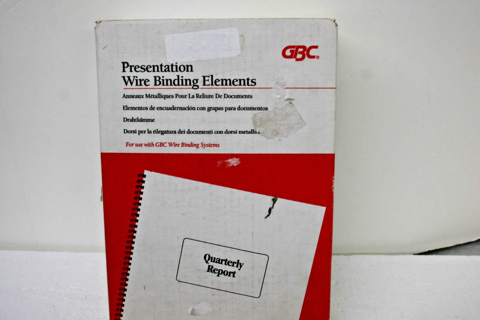 GBC 9775019 Wire Binding Elements Twin Loop 3/8" x 32 3:1 White NEW