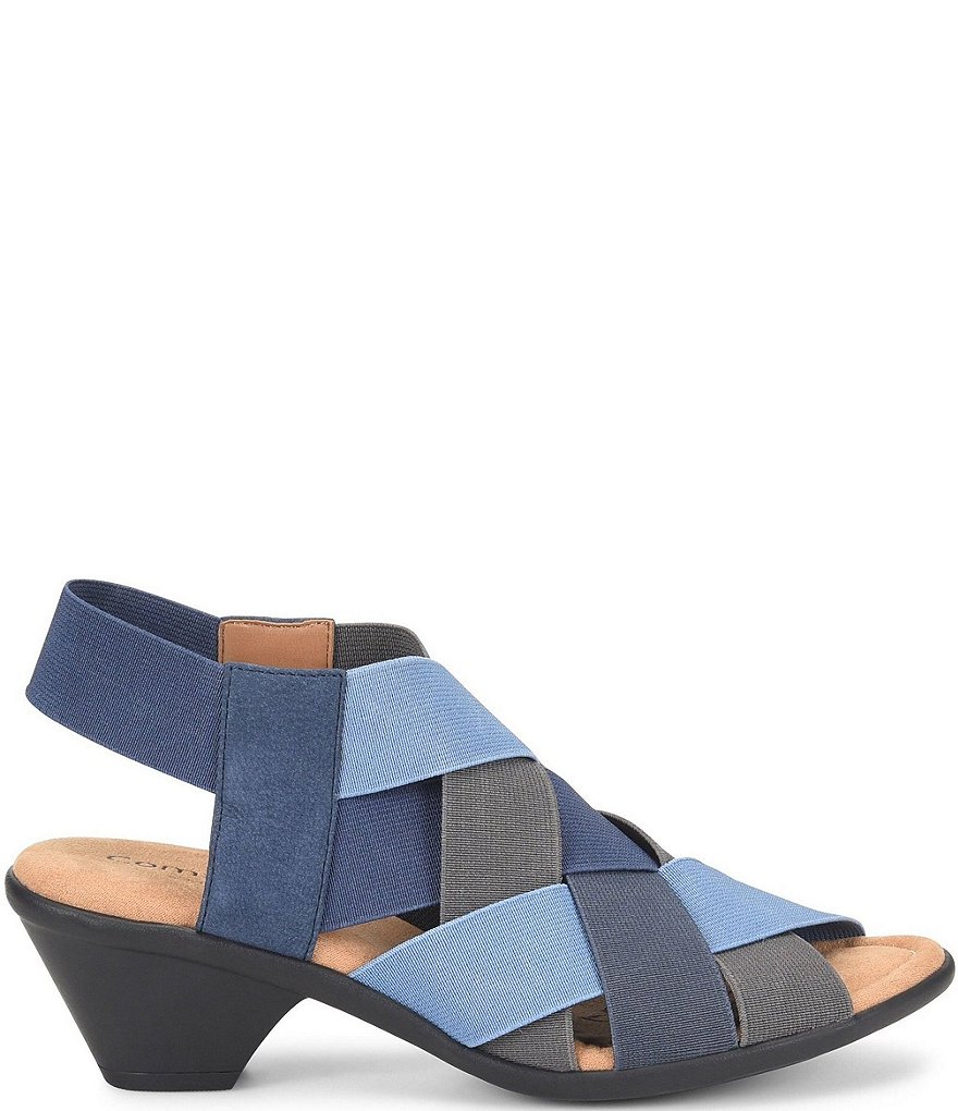 Comfortiva Farrow Elastic Woven Slingback Sandals