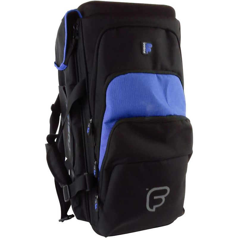 Fusion Premium Triple Trumpet Bag Black and Blue