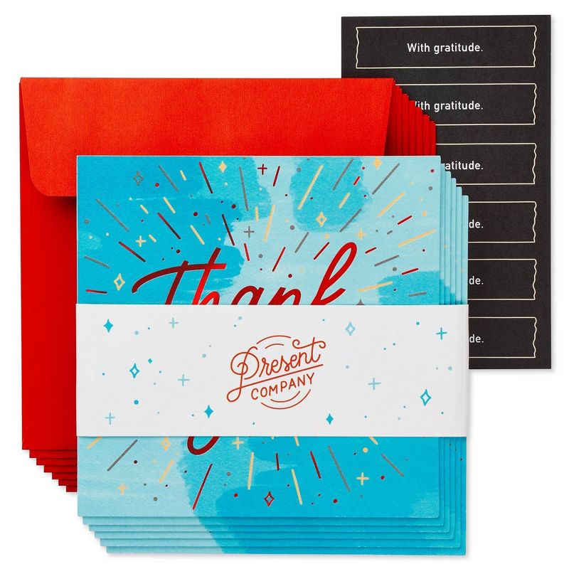 6ct Thank You Christmas Greeting Cards