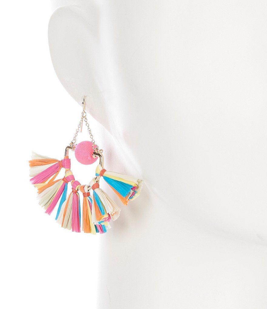 Anna & Ava Rainbow Tassel Earrings