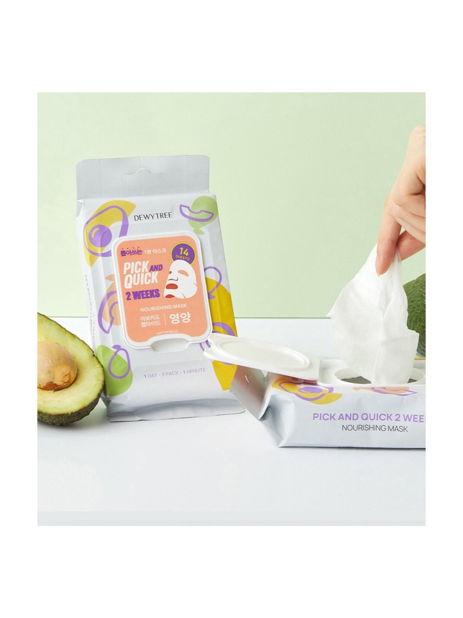 Dewytree Pick And Quick 2 Weeks Nourishing Mask - 14 Sheets