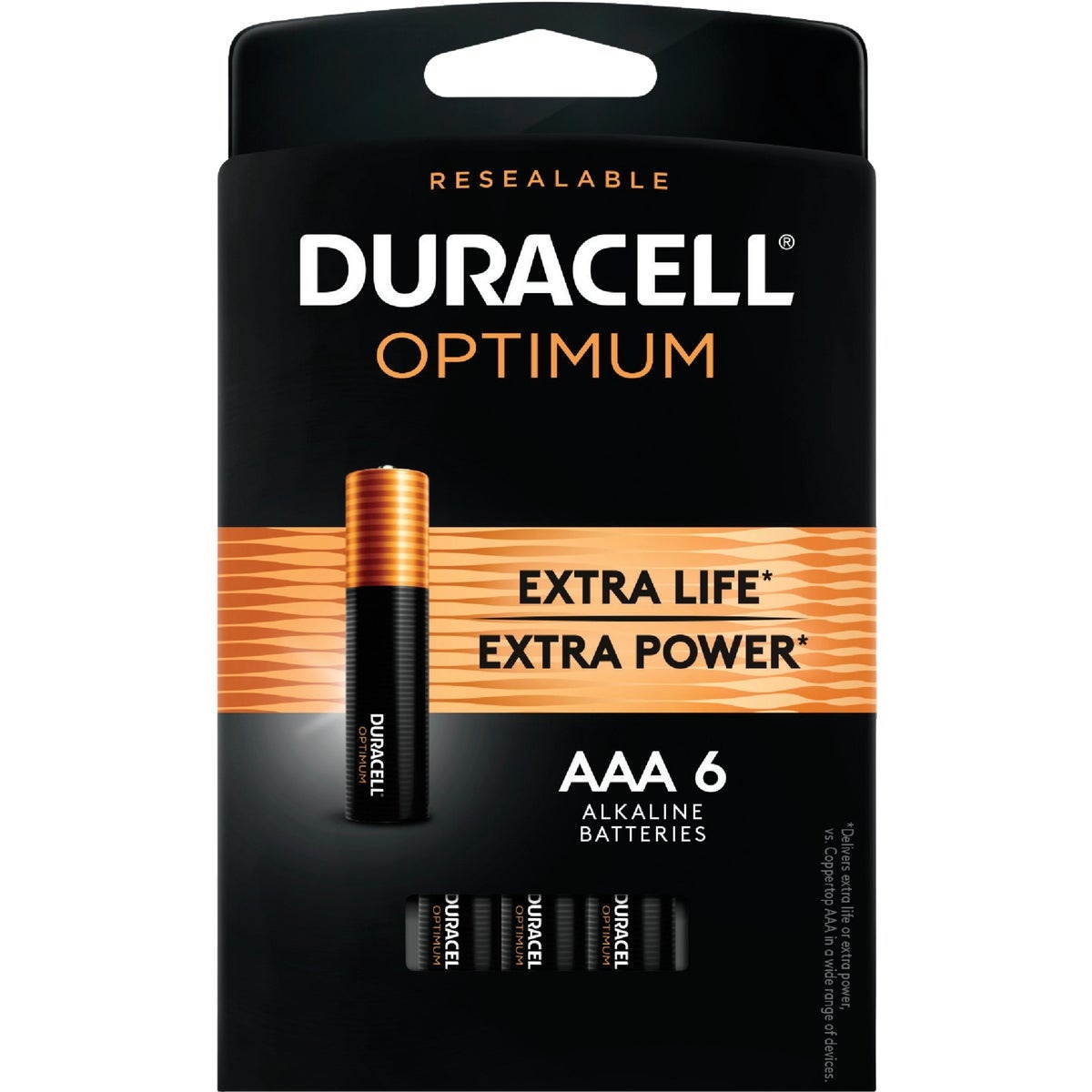 Duracell Optimum AAA Batteries, Pack of 6