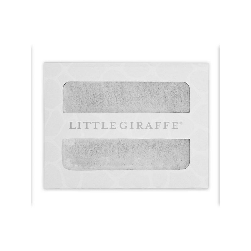 Little Giraffe Powder Plush Dreamsack Swaddle Blanket - Silver