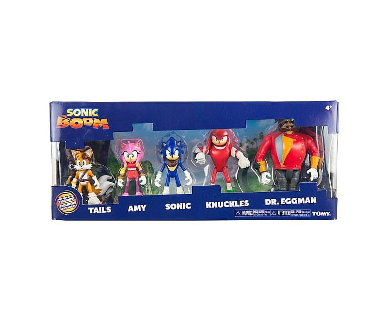 Tomy Sonic the Hedgehog 3 Inch Figure Set - Sonic/ Knuckles/ Tails/ Amy/ Dr. Eggman