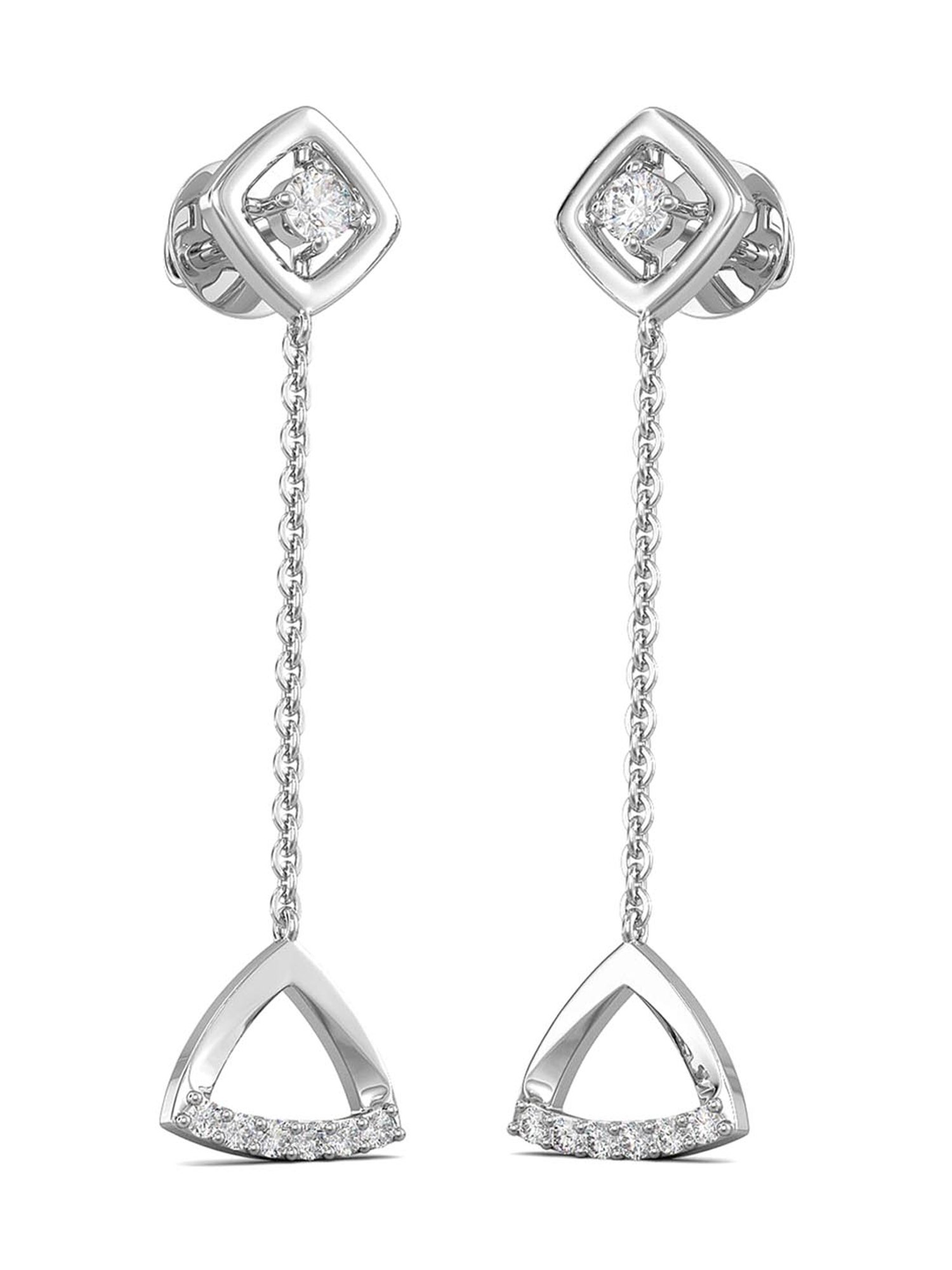 Joyalukkas 950 Platinum & Diamond Earrings for Women