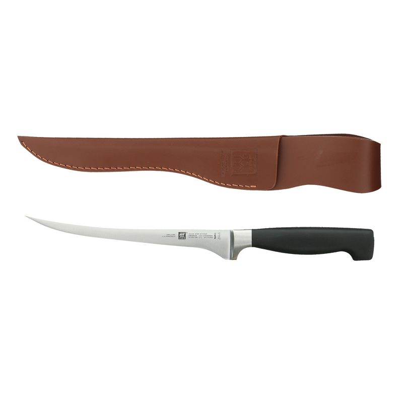 ZWILLING Four Star Fish Fillet Knife and Leather Sheath Set