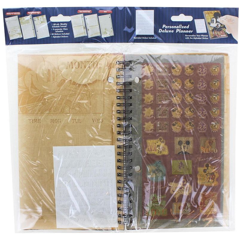 Monogram International Inc. Disney Retro Mickey Mouse Personalized Deluxe Planner