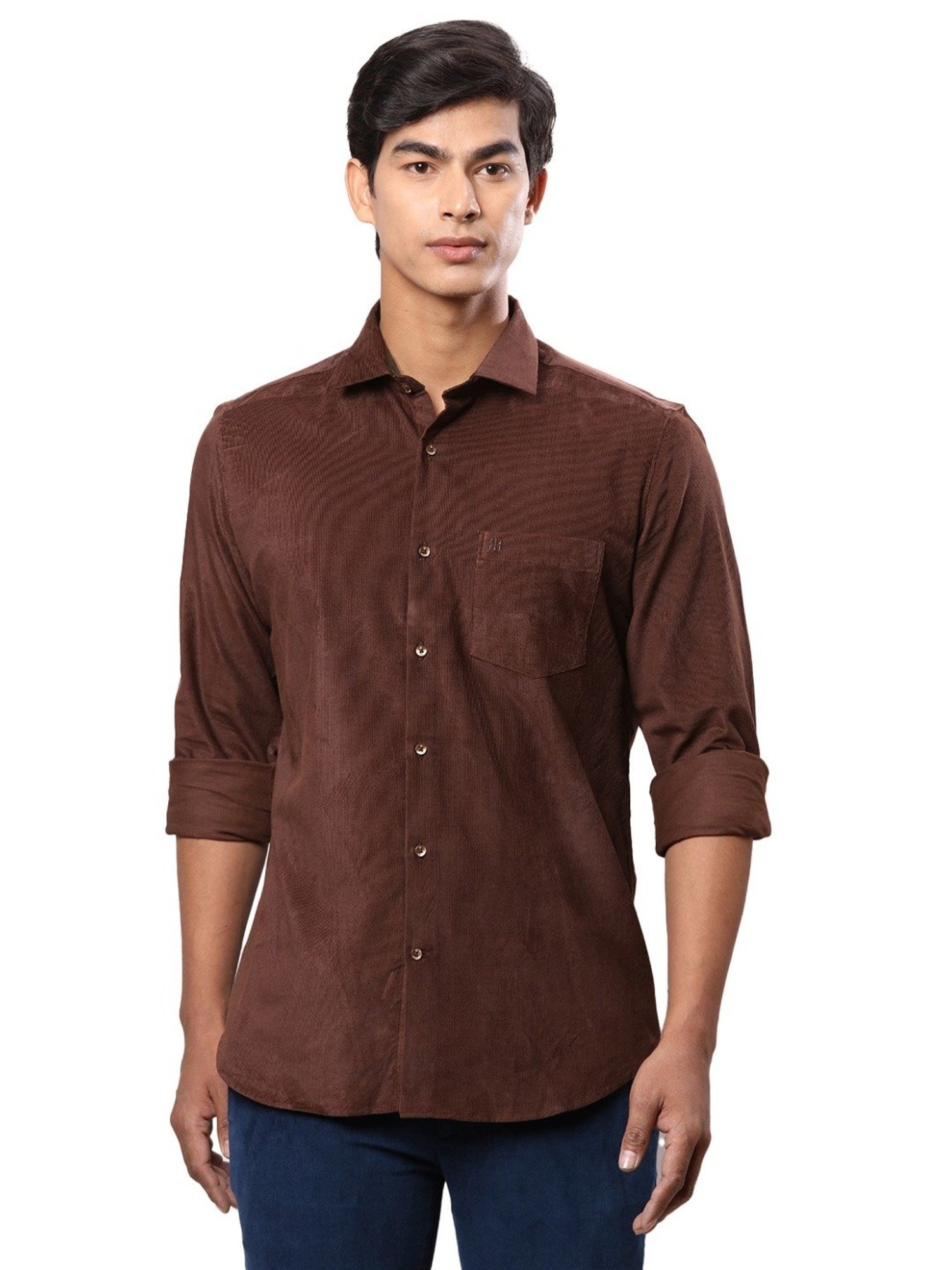Raymond Brown Contemporary Fit Texture Shirt