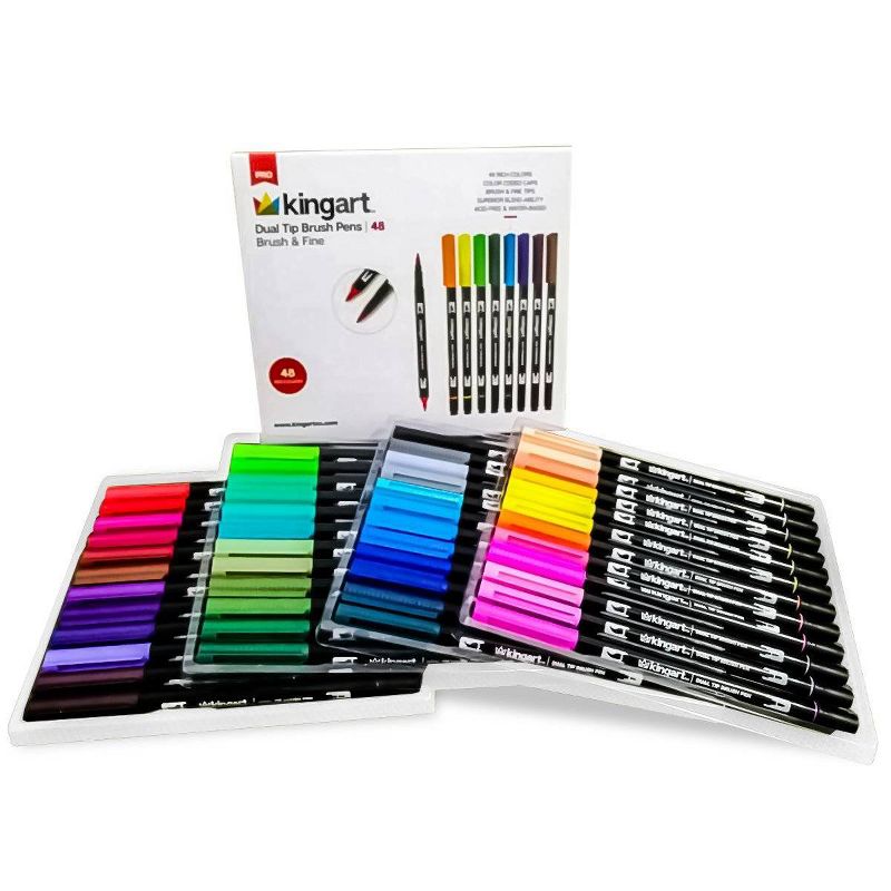 48ct  Pro Dual Tip Brush Pens - Kingart