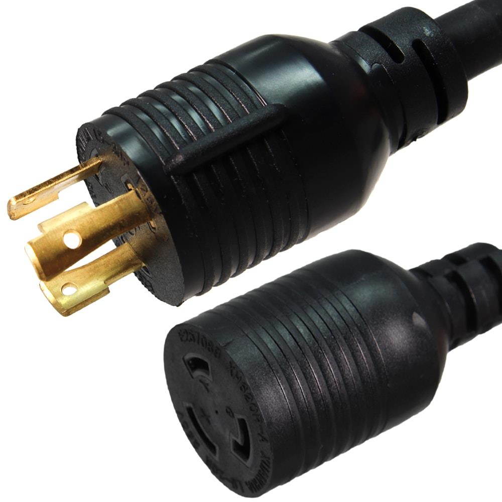 Ironbox L5-30 to L5-20 Connector Power Cord - Black - 1 Foot - 20A/125V - 12/3 SJT - IBX-3661-01