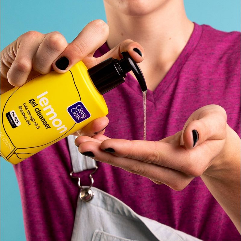 Clean & Clear Lemon Gel Facial Cleanser with Vitamin C - 7.5 fl oz