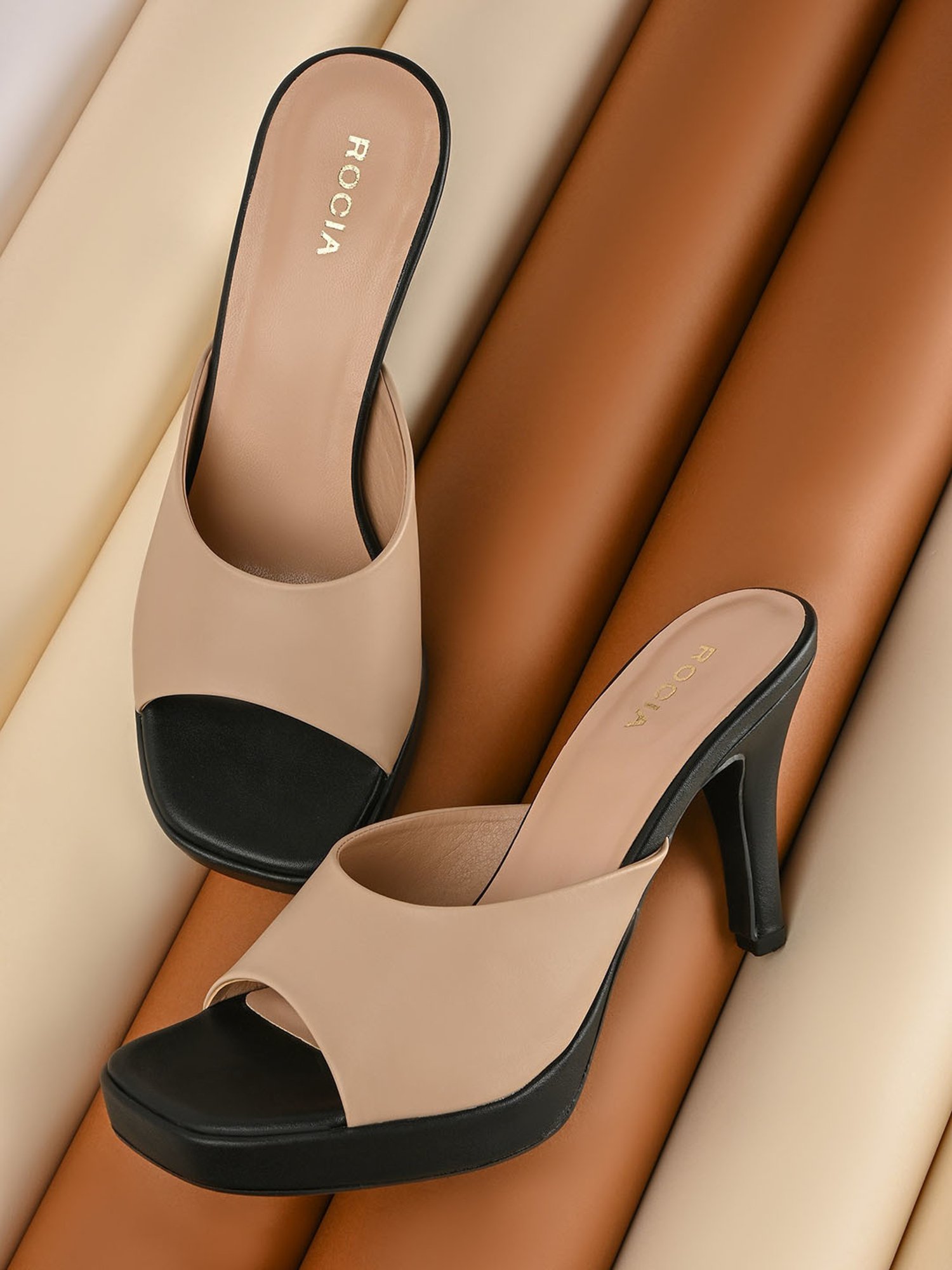 Rocia by Regal Women's Golden Casual Stilettos