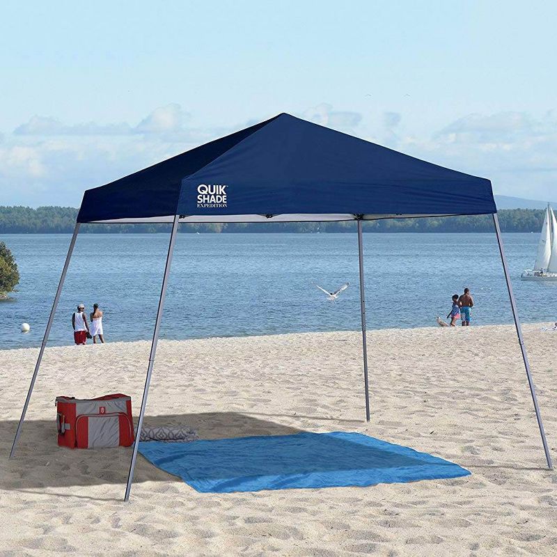 ShelterLogic Expedition 10 x 10 Foot 4 Slant Leg Pop Up Canopy, Midnight Blue