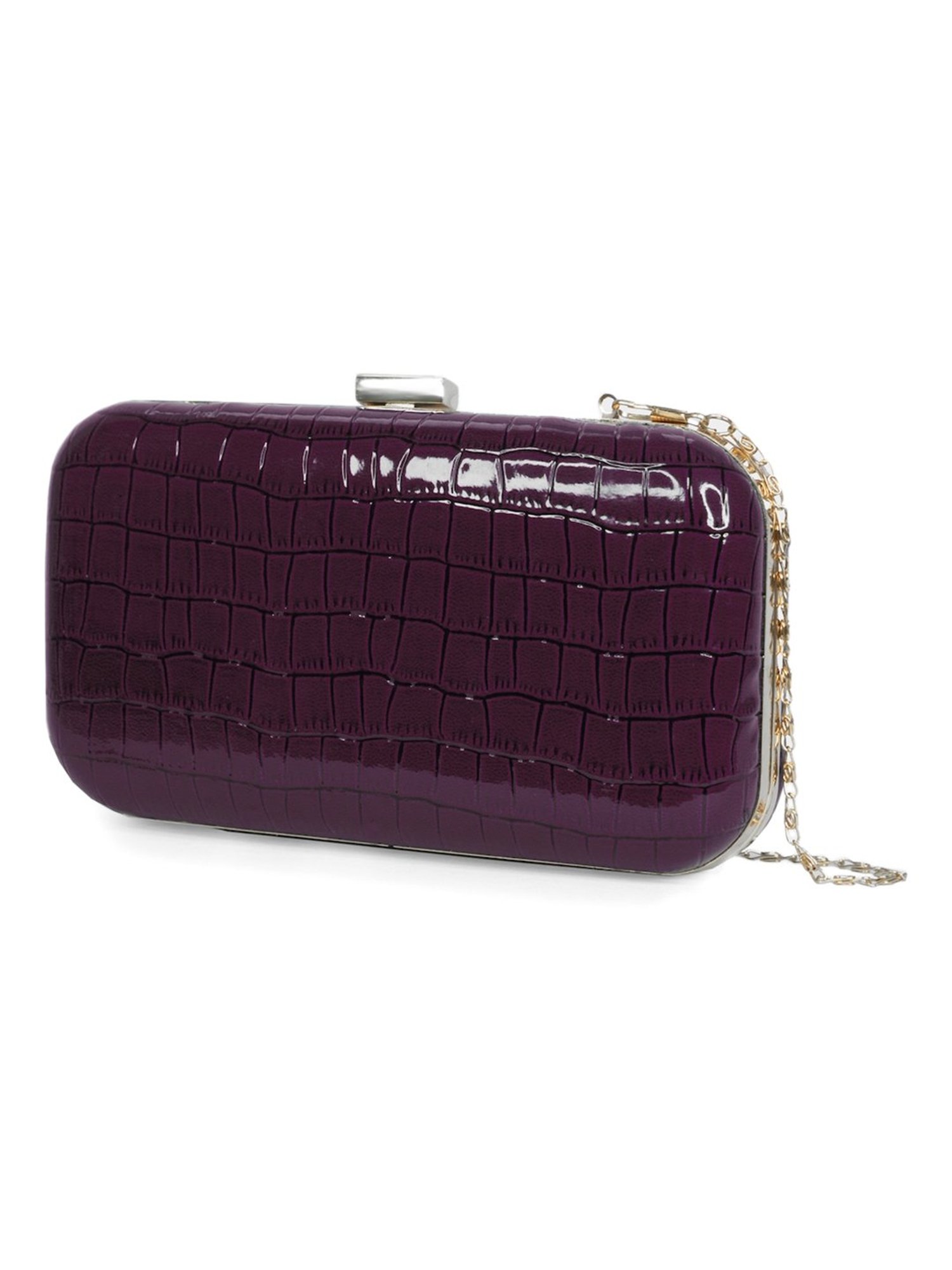 Modern Myth Purple Textured Clutch