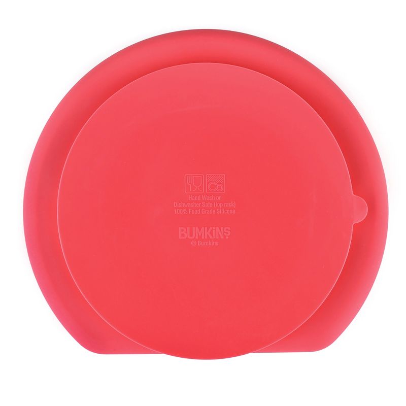 Bumkins Silicone Grip Dish - Red