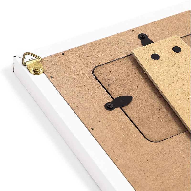 Juvale White Sonogram Keepsake PictureFrame for 4 x 3 Ultrasound Photos (7 x 6.5 Inches)