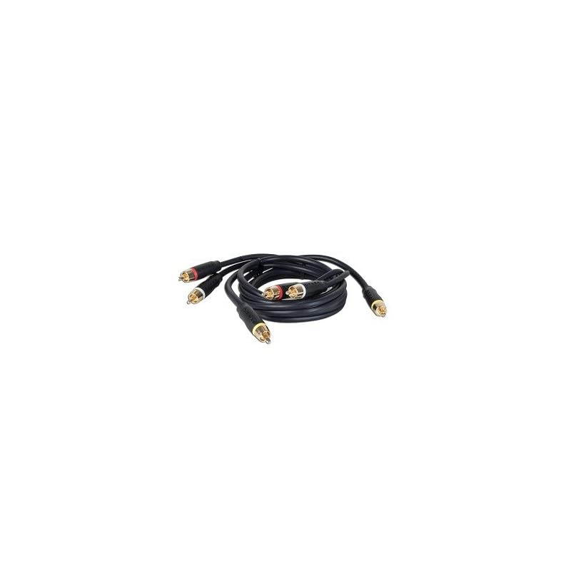 3  DXAV060 Composite M to M Video Cable 2 RCA M to M Audio Cable wGoldPlated Connectors Black