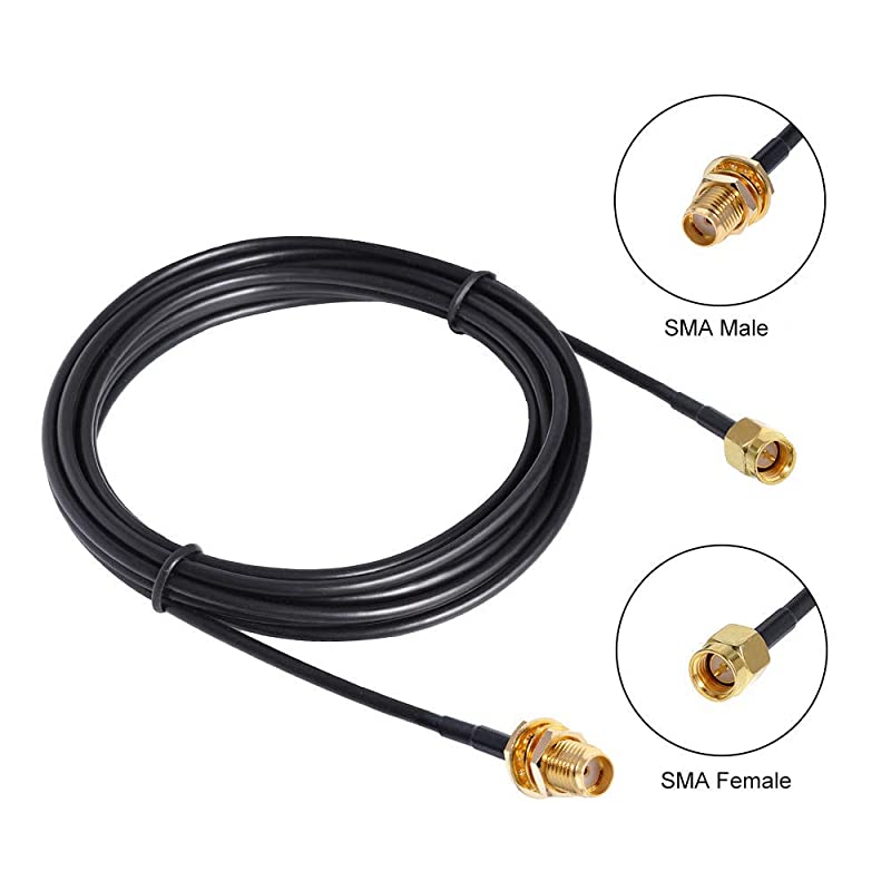 WiFi Antenna Extension Cable with SMA Male to SMA Female Coax Connector 3m 10FT by